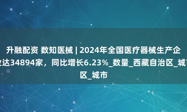 升融配资 数知医械 | 2024年全国医疗器械生产企业达34894家，同比增长6.23%_数量_西藏自治区_城市